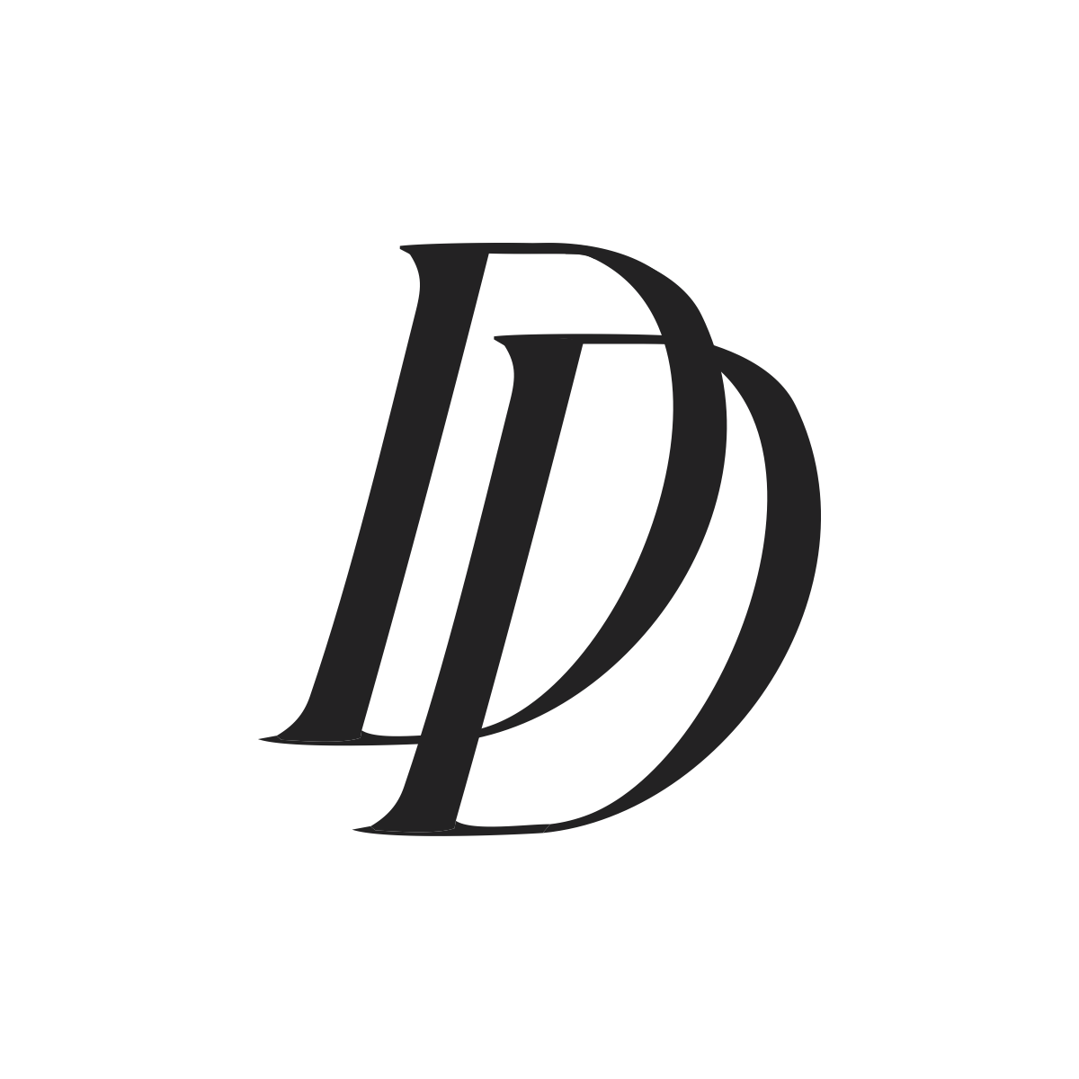 LinkedIn logo, white